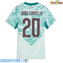 Camisa de time de futebol Portugal Joao Cancelo #20 Replicas 2º Equipamento Feminina Mundo 2026 Manga Curta